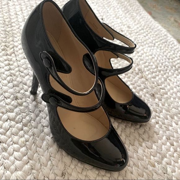 J CREW Mary Jane Mona Size 8  - Midnight Blue Patent. - Picture 2 of 7